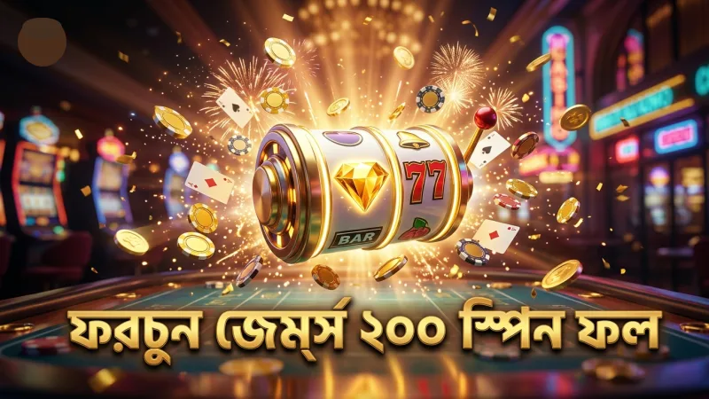 ২০০ স্পিনের ফলাফল থেকে ফরচুন জেম্সের খেলার গুণমান নির্ধারণ।
