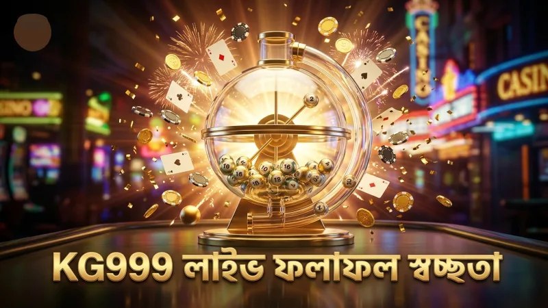 লাইভ ড্র মেশিন এবং KG999 এর স্বচ্ছ লাইভ ফলাফল প্রদর্শন।