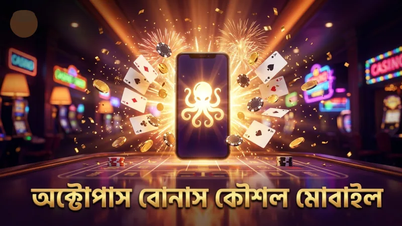 অক্টোপাস বোনাস রাউন্ডে মোবাইল থেকে কৌশল প্রয়োগ